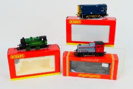 Hornby - Three boxed Hornby OO gauge shunters. Lot consists of R799 0-4-0 diesel locomotive Op.