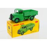 Dinky - A boxed Bedford Truck # 411 in mid green.