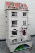 Anglesey Dolls Houses - Other - A large wooden Georgian style dolls house with a large quantity of