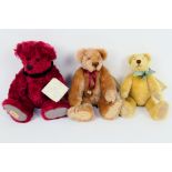 Dean's Rag Book - 3 x mohair Dean's Rag Book bears - Lot includes a limited edition number 549 of
