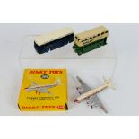 Dinky - 3 x models, a boxed Vickers Viscount 800 in BEA livery # 708,
