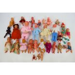 Japanese Dolls - A collection of small unboxed mainly Japanese celluloid baby dolls in various