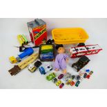 Galoob, Lesney, Majorette, Corgi, Other - A mixed lot to include 5 x die-cast models, baby doll,