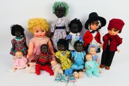 Roddy - A group of vinyl, plastic and composition unboxed vintage Roddy dolls in a variety of sizes.
