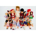 Roddy Dolls - An unboxed group of vintage Roddy dolls in various sizes,