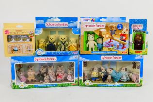 Tomy - Flair - Epoch - Sylvanian Families - Six boxed Sylvanian Families toys.