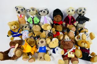 The Teddy Bear Collection - Meerkats - Others - A group of unboxed modern soft toys.