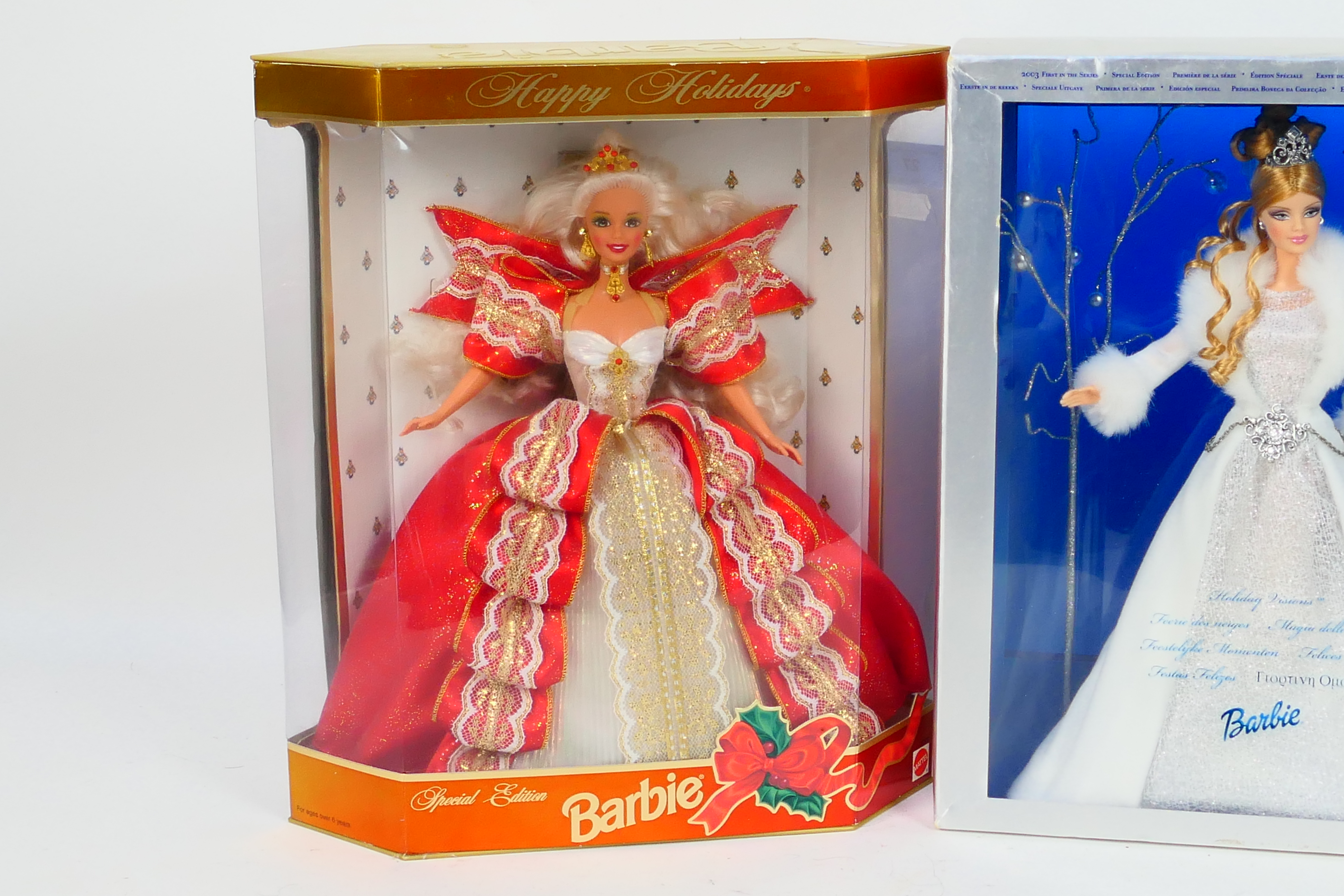 Mattel - Barbie - 3 x boxed special edition dolls, Happy Holidays 10th Anniversary from 1997, - Image 2 of 5