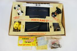 Meccano - A part boxed set of Meccano Circuit 24 with track, power controllers,