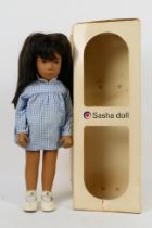 Trendon - Sasha Doll - A boxed brunette Sasha Doll with gingham dress # D366.