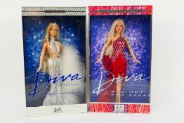 Mattel - Barbie - 2 x boxed collector edition Barbie Diva dolls,