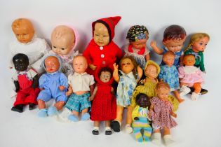 Minereva - Melitta (Vienna) Others - A collection of unboxed vintage celluloid dolls from various