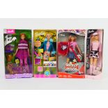Mattel - Barbie - 4 x boxed dolls, Mickey Mouse # H6468, Scooby Doo2 # C6297,