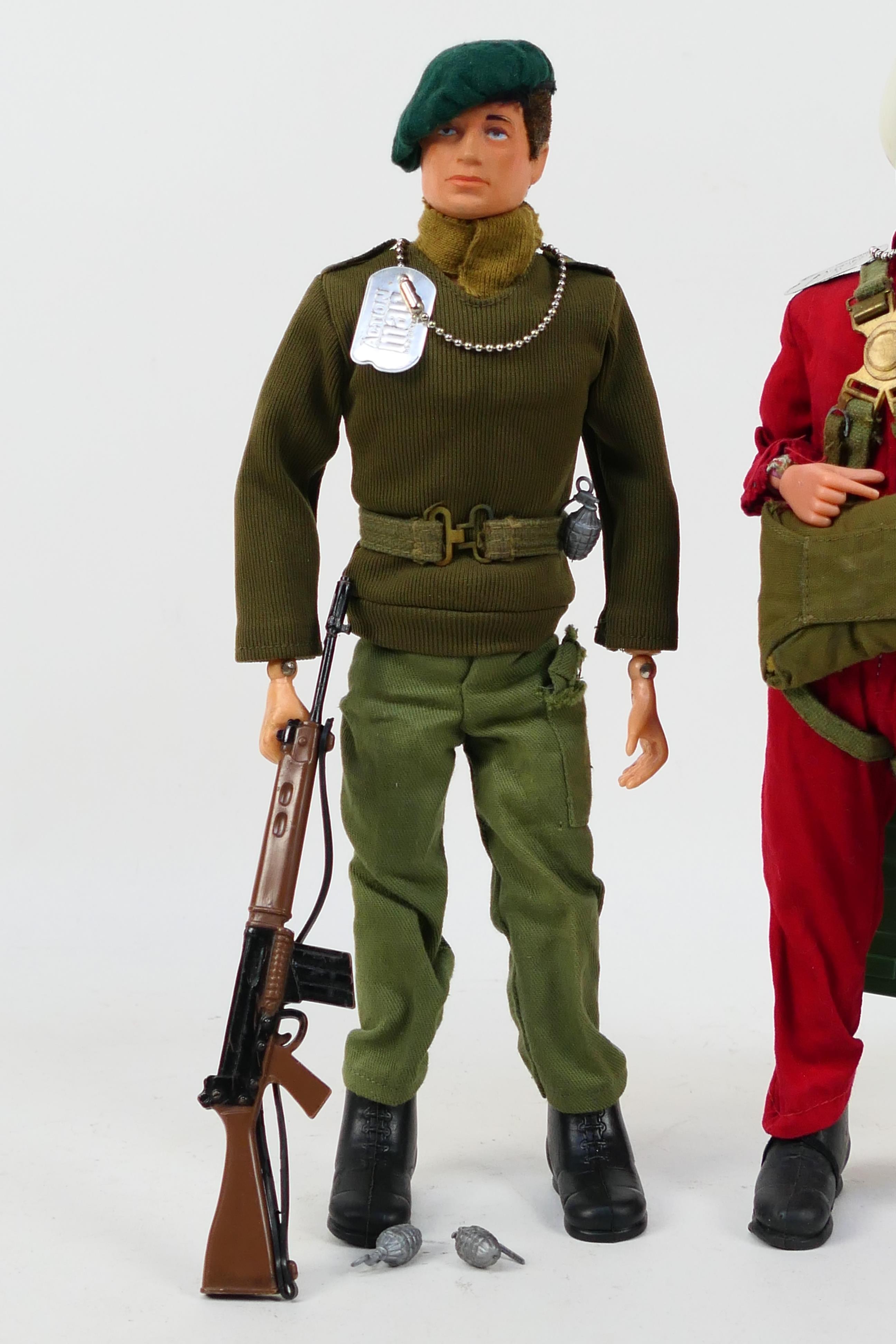 Palitoy - Action Man - Two unboxed vintage Action Man figures in Soldier and RedDevil Parachutist - Image 2 of 7