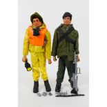 Palitoy - Action Man - Two unboxed vintage Action Man figures in Commando and Breeches Buoy outfits.