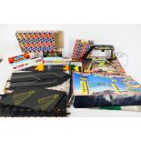 Scalextric - A small group of boxed vintage Scalextric building / accessories with some loose