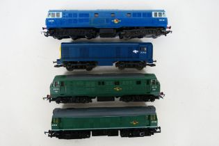 Hornby - Lima - Four unboxed OO gauge diesel locomotives. Lot consists of Hornby Class 25 Op.No.