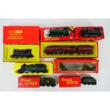 Triang - Hornby - Five boxed OO gauge steam locomotives with two boxed tenders.