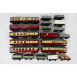 Hornby Dublo - An unboxed group of 20 Hornby Dublo freight and passenger rolling stock.