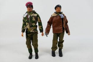 Palitoy - Action Man - Two unboxed vintage Action Man figures in Tank Commander and Parachute