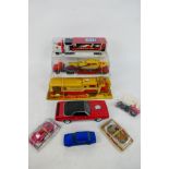 Majorette - Johnny Lightning - Dinky - A group of vehicles including 5 x Majorette models with