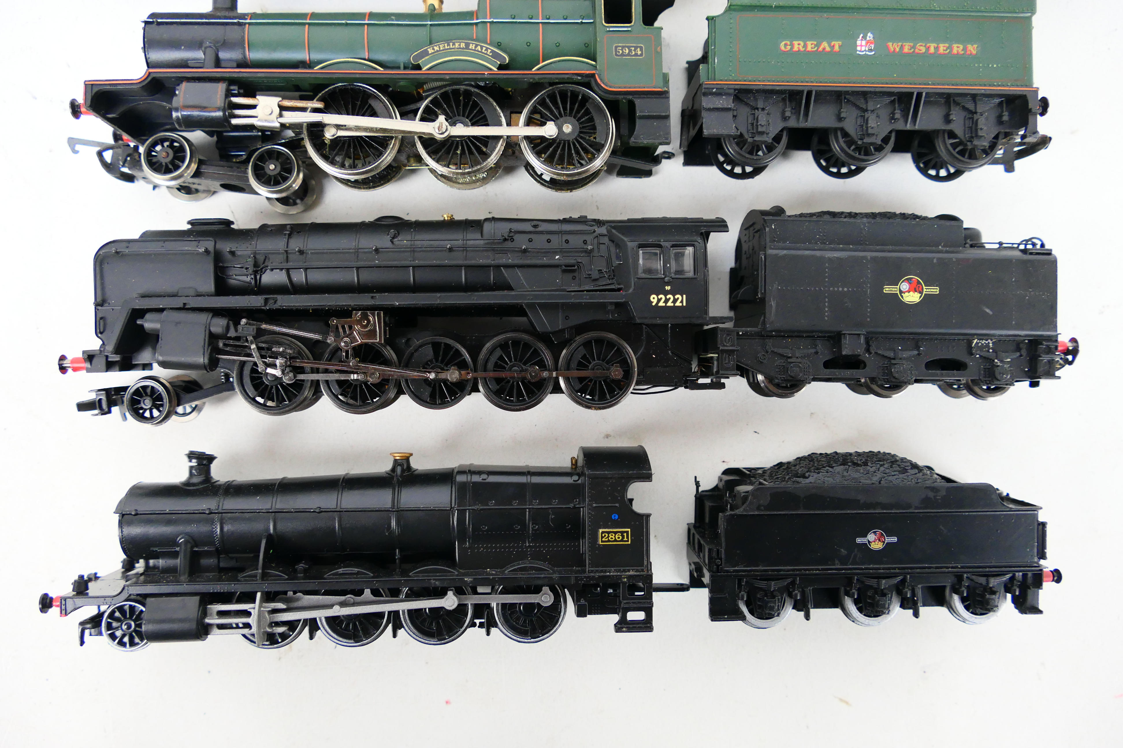 Hornby - 4 x unboxed OO gauge steam locomotives for spares or restoration including a repainted - Image 2 of 4