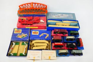 Hornby Dublo - Mike's Models - A collection of boxed rolling stock and buildings including 10 x
