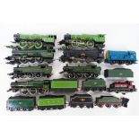 Hornby - Triang - Mainline - An unboxed group of nine OO gauge predominately steam locomotives