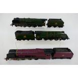 Hornby Dublo - Three unboxed OO gauge 3-rail steam locomotives and tenders.