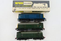 Wrenn - Hornby Dublo - 3 x Bo-Bo Diesel Electric 3 rail locomotives,
