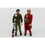 Palitoy - Action Man - Two unboxed vintage Action Man figures in Soldier and RedDevil Parachutist