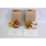 Steiff - A 2 x boxed limited edition Steiff Egg Cosy sets - Lot includes a #420344 'Hen and Chick'