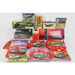 Airfix - Revell - Monogram - A collection of boxed plastic model kits in various scales covering a