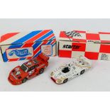 Starter - Record - 2 x boxed built kit models in 1:43 scale,