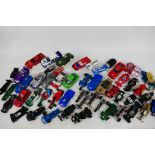 Scalextric - A collection of unboxed and playworn Scalextric slot car bodies, motors,