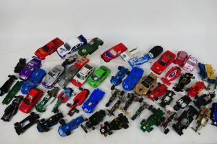 Scalextric - A collection of unboxed and playworn Scalextric slot car bodies, motors,