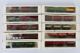 Hornby Dublo - 18 x tank wagons and 12 x other wagons including 5 x green Power Petrol,