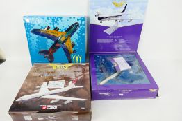 Corgi Aviation Archive - 3 x boxed Boeing models in 1:144 scale,