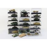 Atlas - A group of mostly boxed military vehicles including T34 tank, M1A1 Abrams tank,