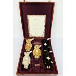 Steiff - A limited edition boxed 1989-1993 Baby Bear Steiff set - The #654497 bears have white