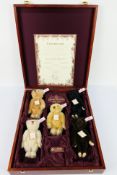 Steiff - A limited edition boxed 1989-1993 Baby Bear Steiff set - The #654497 bears have white