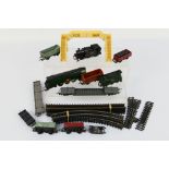 Tri-ang TT - A collection of TT gauge items including 2 x locos, 7 x wagons and track sections.