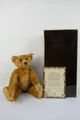 Steiff - A limited edition boxed Steiff mohair 'British Collector's 1907 Replica Teddy Bear' - The