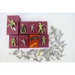 Greenwood and Ball, Sanderson, Other - Boxed and unboxed white metal figures to include archers,