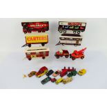 Corgi - Matchbox - A collection of unboxed vehicles including Foden lorry in Silcock's of