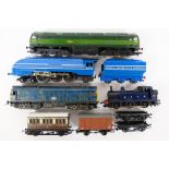 Hornby - A collection of OO gauge locos and rolling stock including Coronation class 4-6-2 number