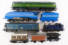 Hornby - A collection of OO gauge locos and rolling stock including Coronation class 4-6-2 number