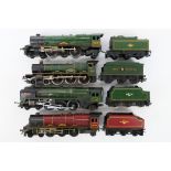 Hornby - 4 x unboxed OO gauge steam locomotives, Princess Elizabeth 46201, Kneller Hall 5934,