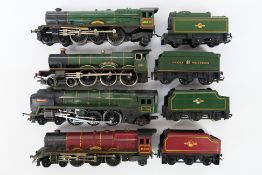 Hornby - 4 x unboxed OO gauge steam locomotives, Princess Elizabeth 46201, Kneller Hall 5934,