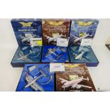 Corgi Aviation Archive - 4 x boxed Lockheed Constellation models in 1:144 scale,